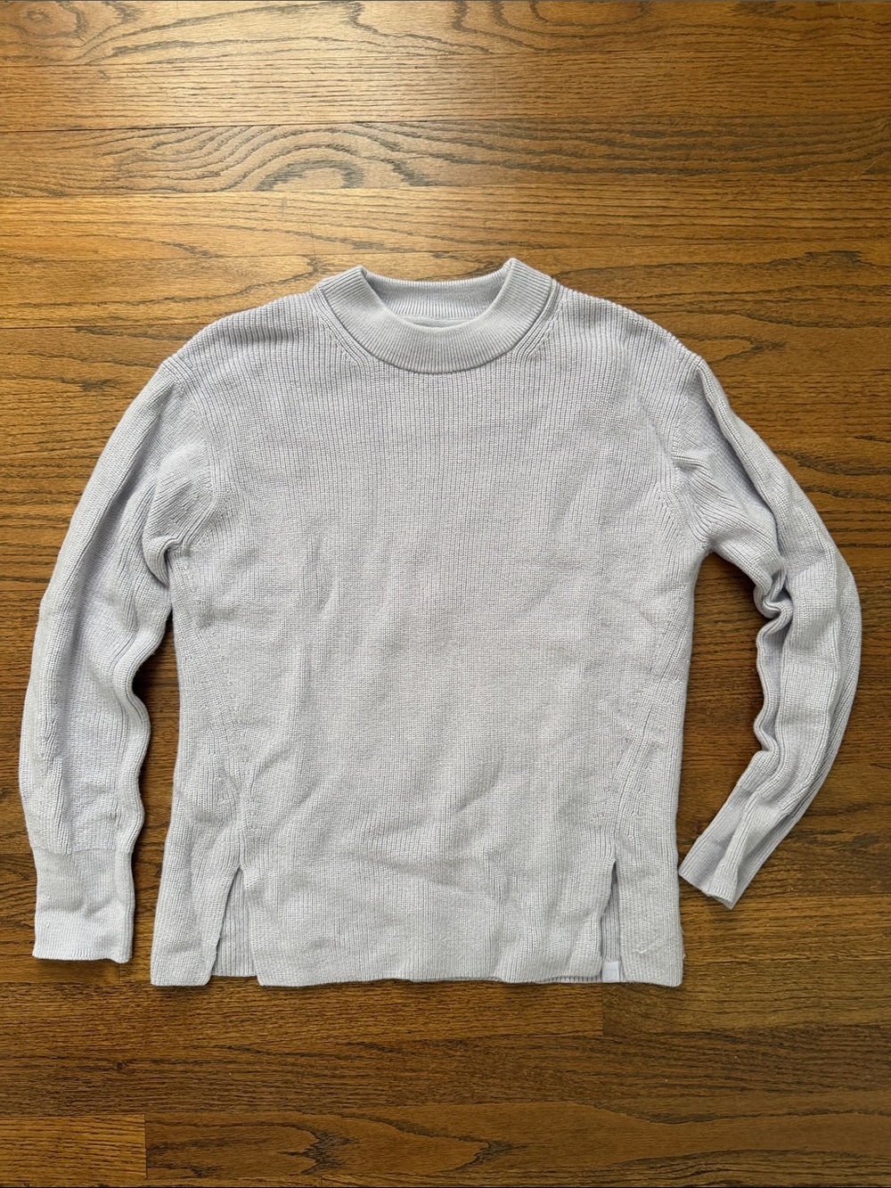 lululemon athletica Light Gray Crew Neck Sweater